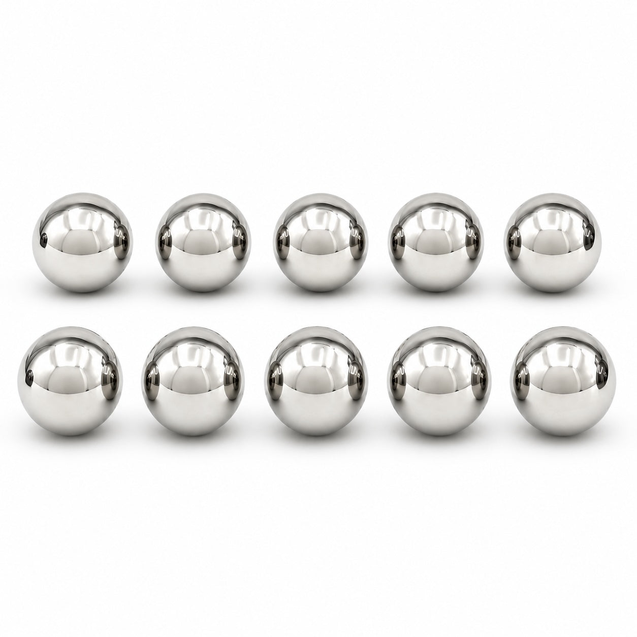 Titanium spheres Set of 10
